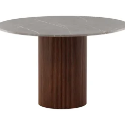 Austin matbord Ø120 cm - Grå/mocca