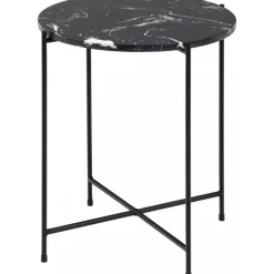 Avila sidobord Ø42 cm - Svart