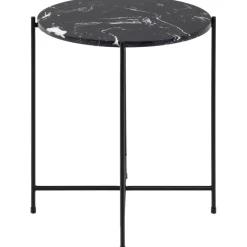 Avila sidobord Ø42 cm - Svart