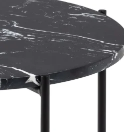 Avila sidobord Ø42 cm - Svart