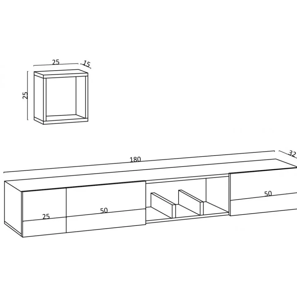 Avior TV-bänk - Safir ek
