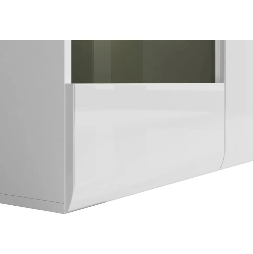 Azteca Trio skänk med LED-belysning - Vit