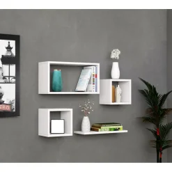 Babi vägghylla - Vit