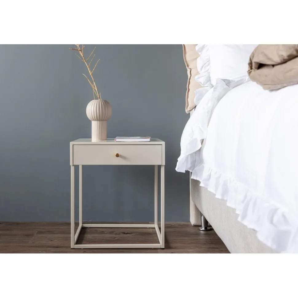 Bakal sängbord 43 x 50 cm - Beige