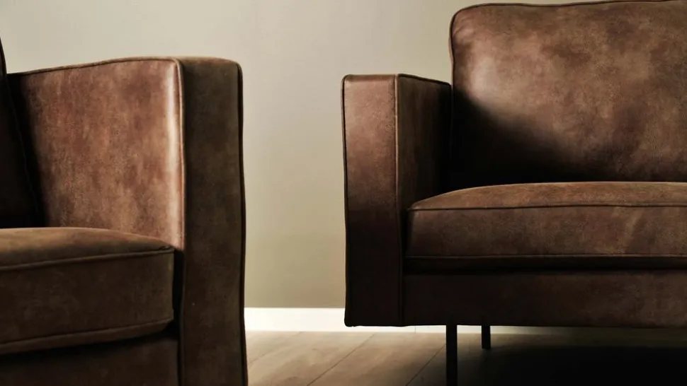 Balbus fåtölj - Mörkbrun