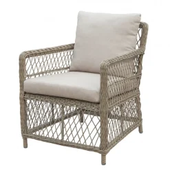 Balkongset 2 st fåtöljer med sidobord + Textilskydd för utemöbler