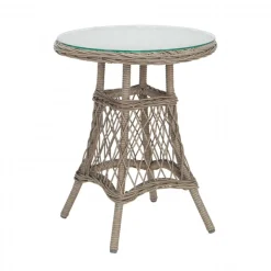 Balkongset 2 st fåtöljer med sidobord + Textilskydd för utemöbler