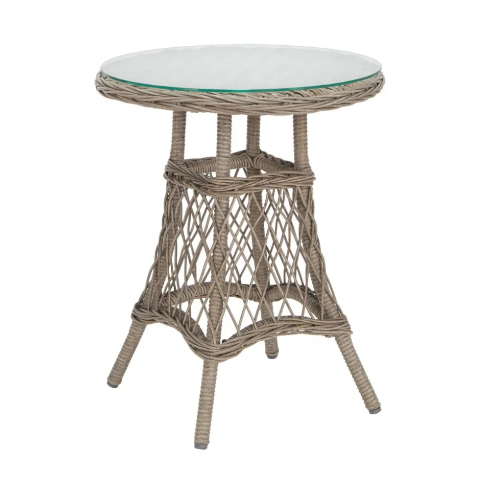 Balkongset 2 st fåtöljer med sidobord + Textilskydd för utemöbler