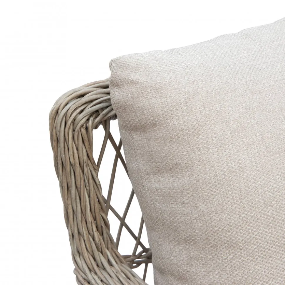 Balkongset 2 st fåtöljer med sidobord + Textilskydd för utemöbler