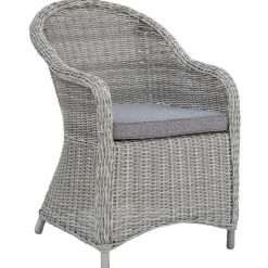 Balkongset; 2 stolar och bord 48 x 48 cm grå/rotting - Tor/Mercury