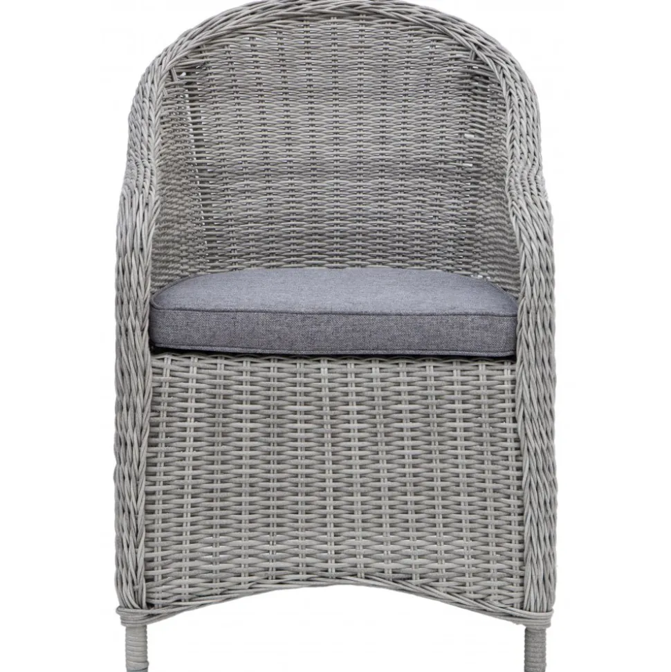 Balkongset; 2 stolar och bord 48 x 48 cm grå/rotting - Tor/Mercury