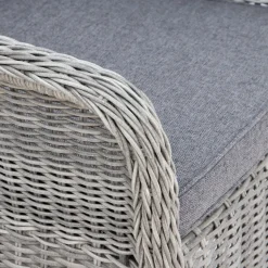 Balkongset; 2 stolar och bord 48 x 48 cm grå/rotting - Tor/Mercury