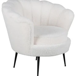 Ballini fåtölj - Vit teddy