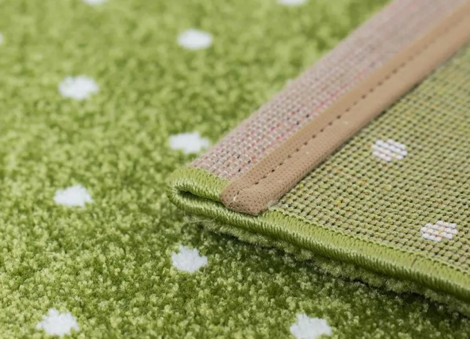 Barnmatta Holly - Kitty grön - 120x170 cm