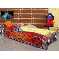 Barnsäng racerbil - 80 x 160 cm