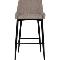 Barstol beige tyg sitthöjd 74 cm