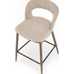Barstol beige/valnöt sitthöjd 65 cm - Pelican + Textilrengöring för möbler