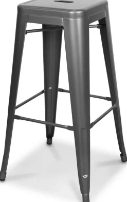 Barstol borstad metall