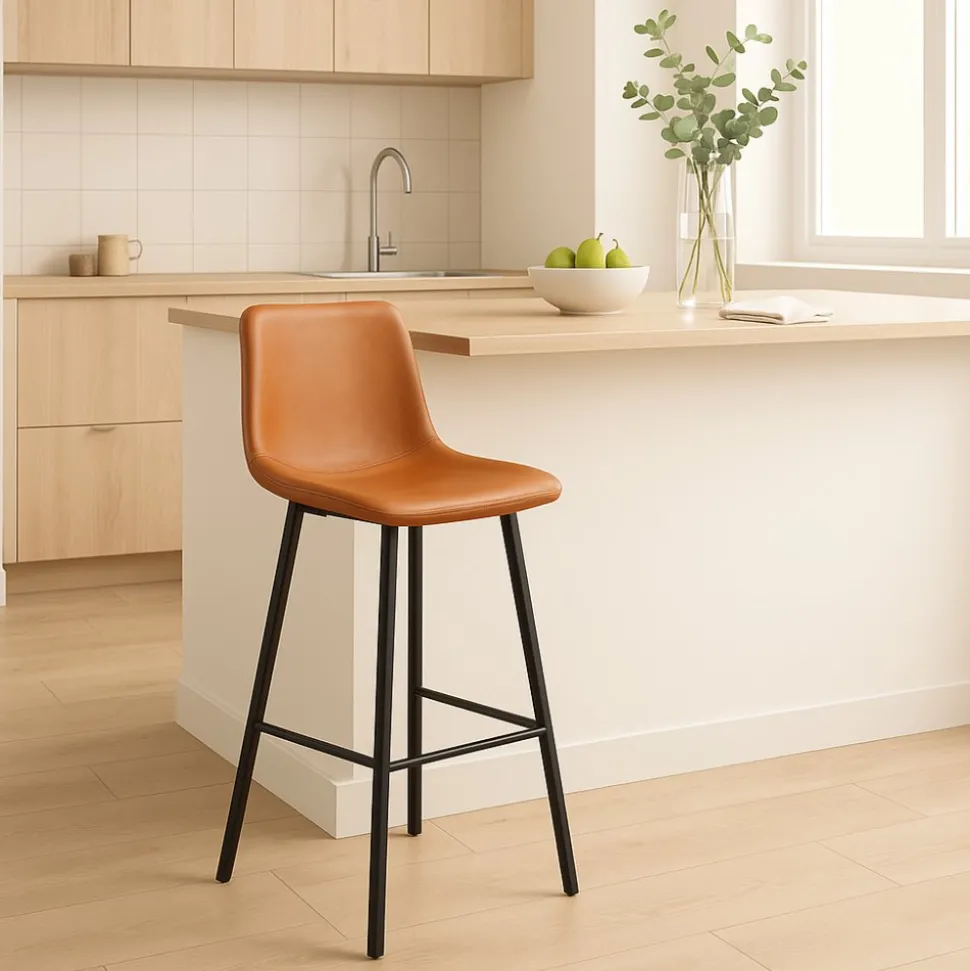 Barstol brun vintage sitthöjd 72 cm - Oregon