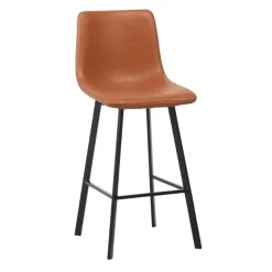 Barstol brun vintage sitthöjd 72 cm - Oregon + Möbeltassar