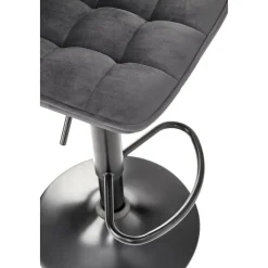 Barstol grå höj och sänkbar