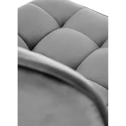 Barstol grå sammet guldig fot höj och sänkbar