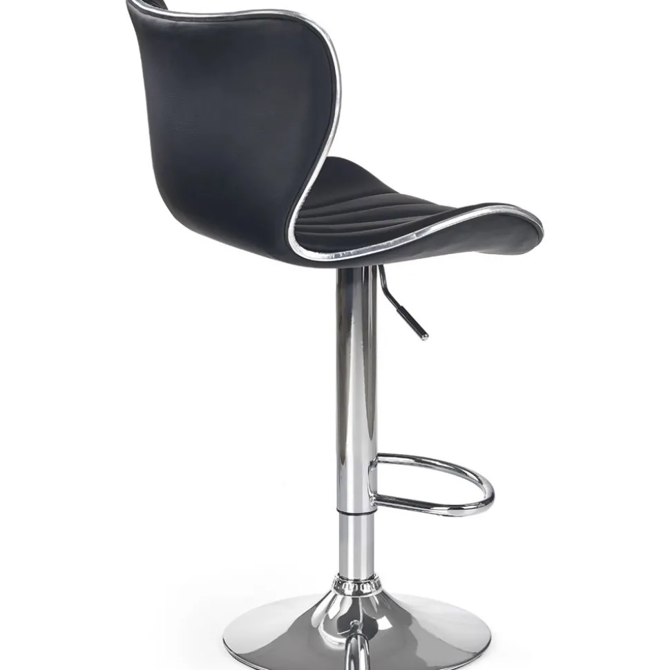 Barstol i svart PU gaslift + Möbeltassar