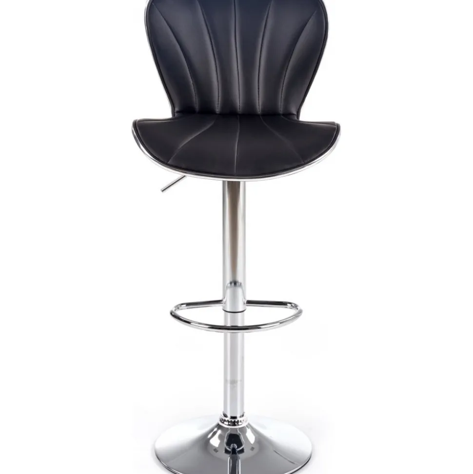 Barstol i svart PU gaslift + Möbeltassar