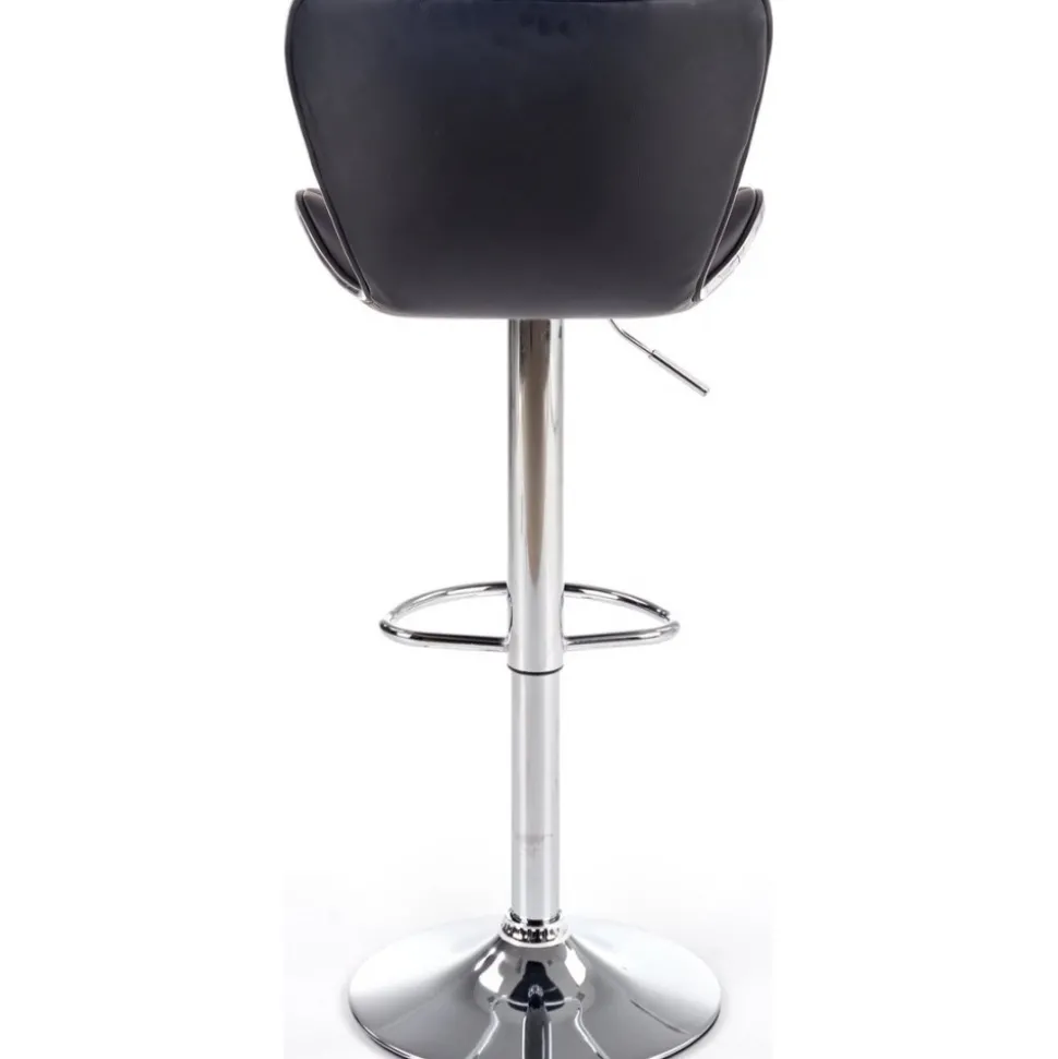 Barstol i svart PU gaslift + Möbeltassar