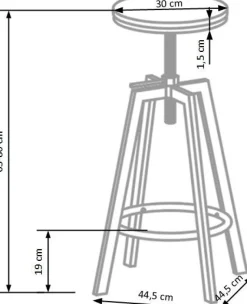 Barstol Janet - Brun/trä