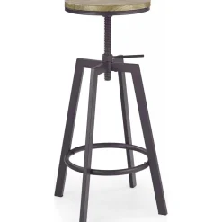 Barstol Janet - Brun/trä + Möbeltassar