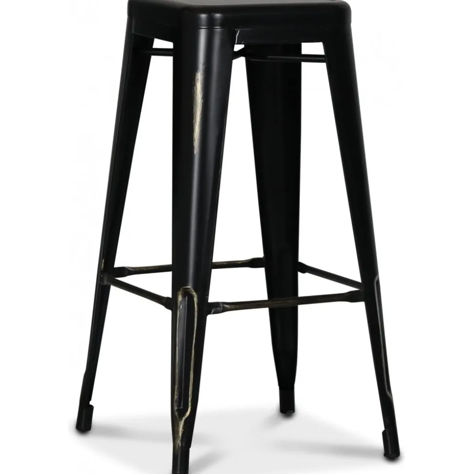 Barstol metall Svart/guld + Möbeltassar