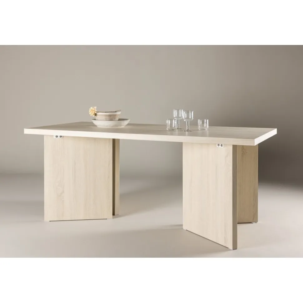 Bassholmen matbord 180 x 90 cm - Whitewash