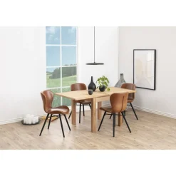 Batilda matstol - Brun PU