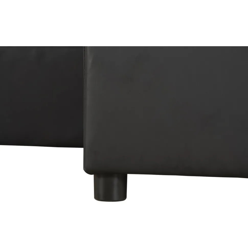 Bäddsoffa 218 cm PU-läder svart - Dream + Fläckborttagare för möbler