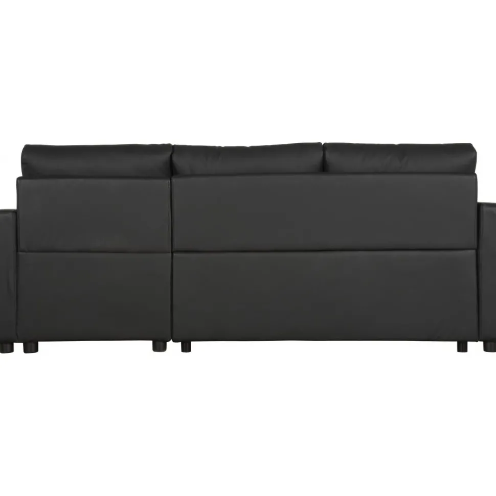 Bäddsoffa 218 cm PU-läder svart - Dream + Fläckborttagare för möbler