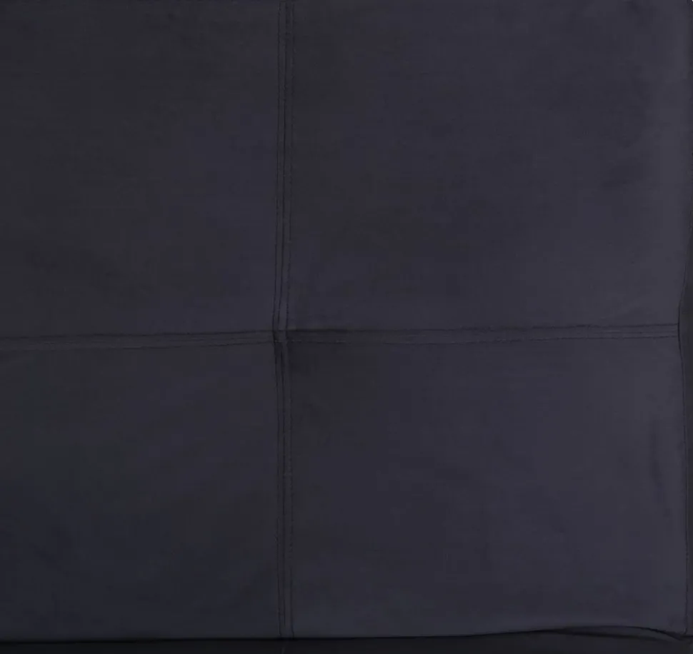 Bäddsoffa i mörkgrå sammet + Textilrengöring för möbler