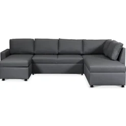 Bäddsoffa i U-design grå - Dream