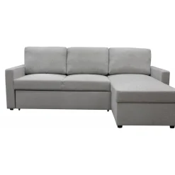 Bäddsoffa med förvaring 220 cm bred + Textilrengöring för möbler