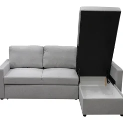 Bäddsoffa med förvaring 220 cm bred + Textilrengöring för möbler