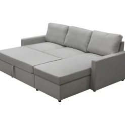 Bäddsoffa med förvaring 220 cm bred + Fläckborttagare för möbler