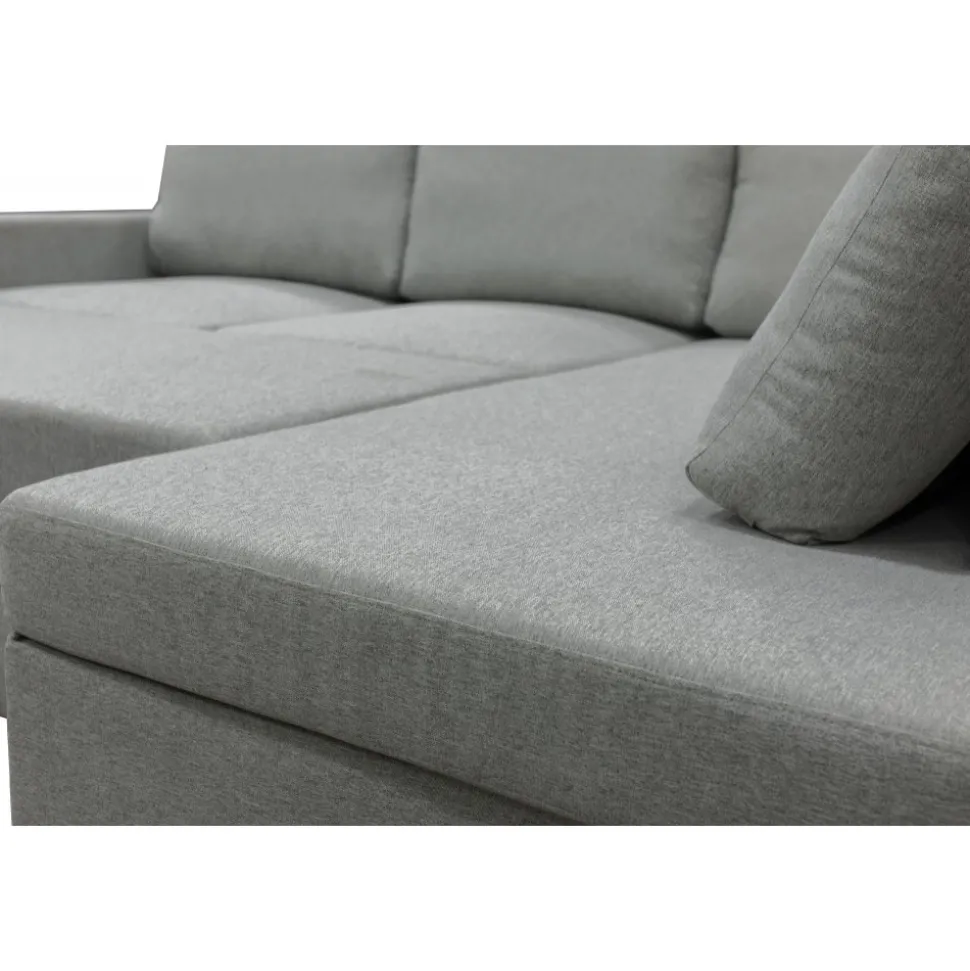 Bäddsoffa med förvaring 232 cm bred + Textilrengöring för möbler