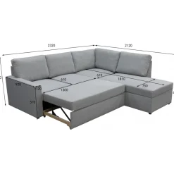 Bäddsoffa med förvaring + Textilrengöring för möbler