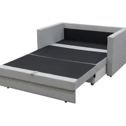 Bäddsoffa 2-sits grå + Fläckborttagare för möbler