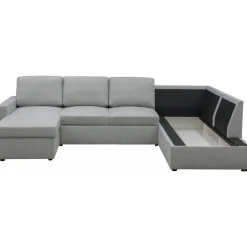 Bäddsoffa U-design grå - Tärnö + Fläckborttagare för möbler