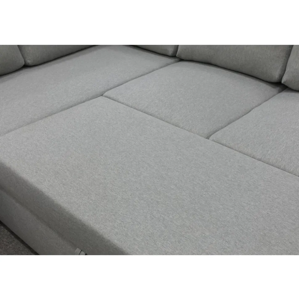 Bäddsoffa U-design grå - Tärnö + Textilrengöring för möbler