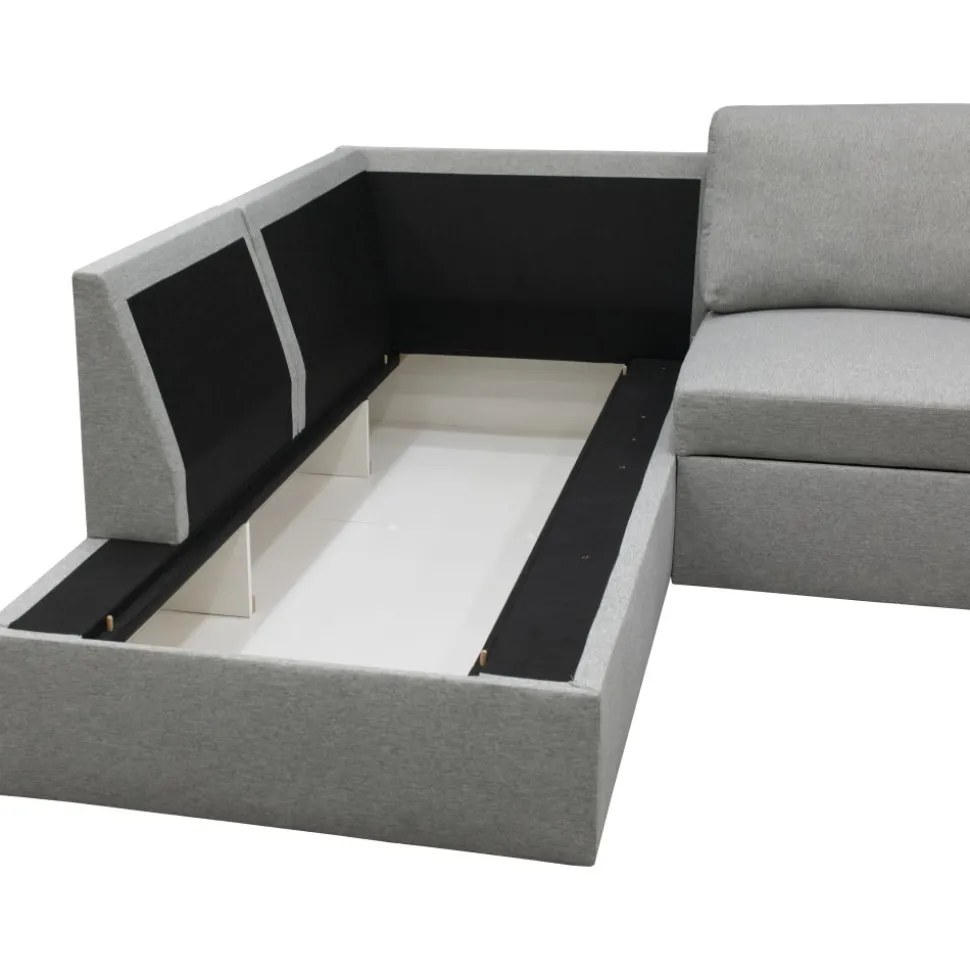 Bäddsoffa U-design grå - Tärnö + Textilrengöring för möbler