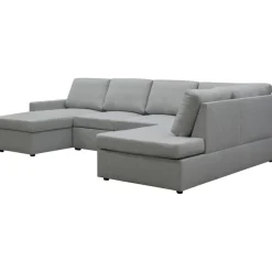 Bäddsoffa U-design grå - Tärnö + Textilrengöring för möbler