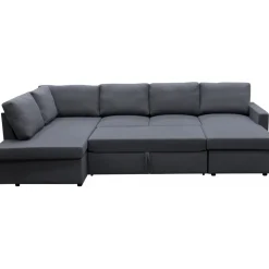 Bäddsoffa U-modell mörkgrå - Tärnö + Fläckborttagare för möbler