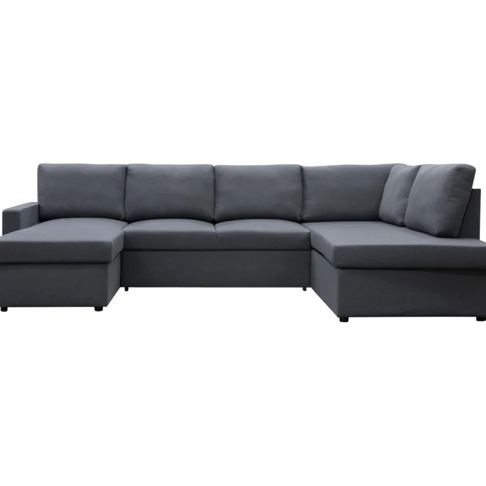 Bäddsoffa U-modell mörkgrå - Tärnö